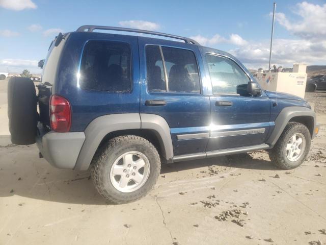 1J4GL48KX5W590645 - 2005 JEEP LIBERTY SPORT BLUE photo 3