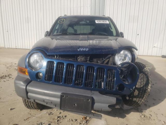 1J4GL48KX5W590645 - 2005 JEEP LIBERTY SPORT BLUE photo 5