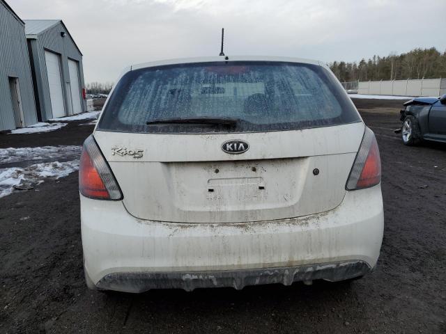 KNADH5B35B6829335 - 2011 KIA RIO BASE WHITE photo 6