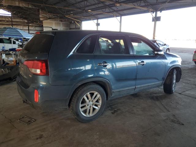 5XYKT3A62FG553319 - 2015 KIA SORENTO LX BLUE photo 3