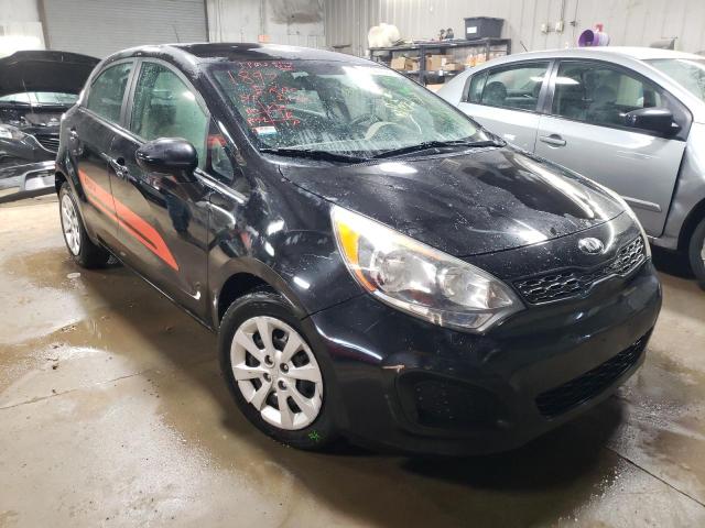 KNADM5A36D6159603 - 2013 KIA RIO LX BLACK photo 4