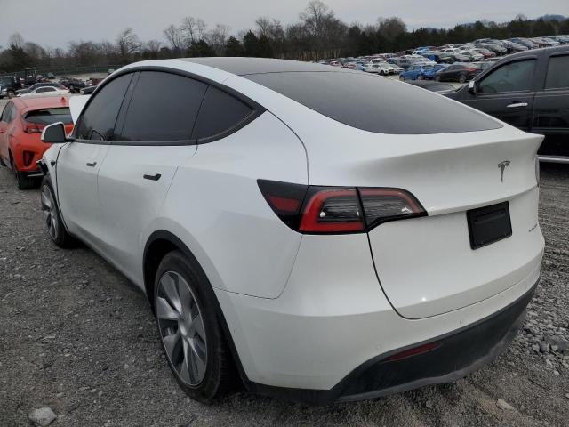 5YJYGDEE8MF068676 - 2021 TESLA MODEL Y WHITE photo 2