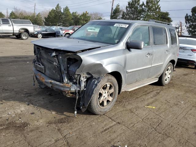 5FNYF4H95BB029624 - 2011 HONDA PILOT TOURING GRAY photo 1