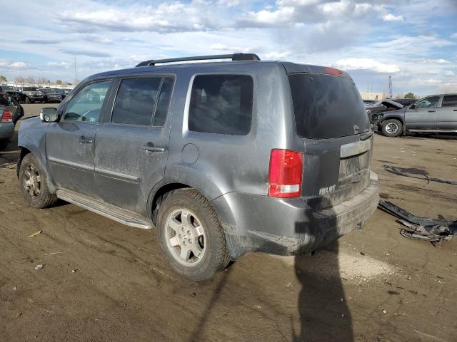 5FNYF4H95BB029624 - 2011 HONDA PILOT TOURING GRAY photo 2