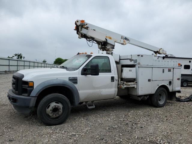 1FD4F46Y78EE09658 - 2008 FORD F450 SUPER DUTY WHITE photo 1