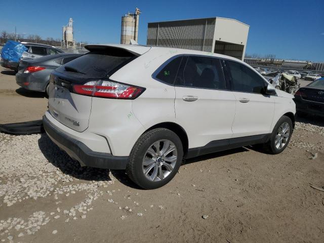 2FMPK4K94KBB21655 - 2019 FORD EDGE TITANIUM WHITE photo 3