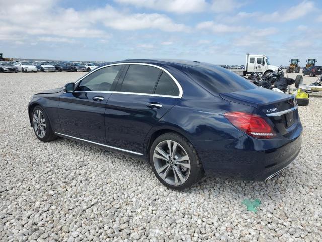 55SWF8DB3KU309502 - 2019 MERCEDES-BENZ C 300 BLUE photo 2