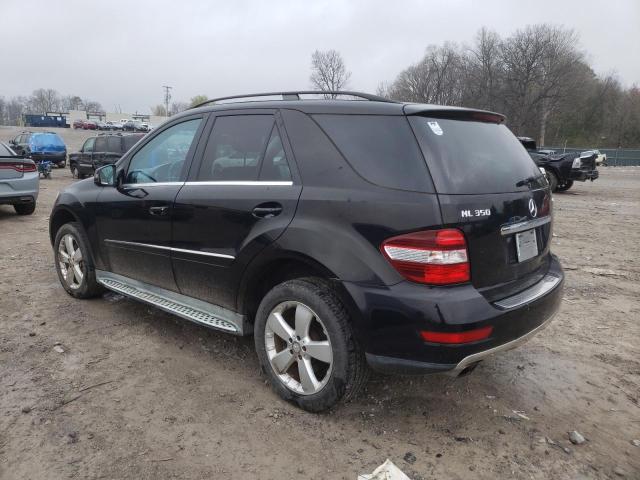 4JGBB8GB6BA694730 - 2011 MERCEDES-BENZ ML 350 4MATIC BLACK photo 2