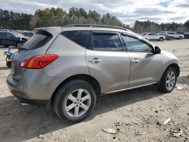 JN8AZ18W79W128839 - 2009 NISSAN MURANO S GRAY photo 3