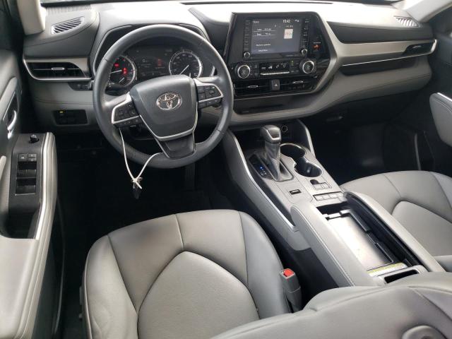 5TDGZRAH0NS140356 - 2022 TOYOTA HIGHLANDER XLE CHARCOAL photo 8