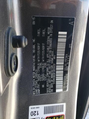 5TDYK3DC6FS655630 - 2015 TOYOTA SIENNA XLE GRAY photo 13