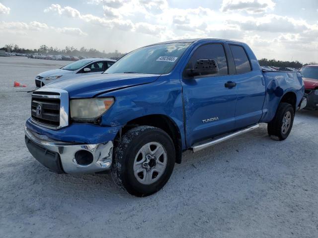 5TFRU5F1XAX023593 - 2010 TOYOTA TUNDRA DOUBLE CAB SR5 BLUE photo 1