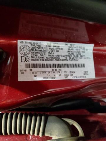 1FADP3F2XEL231779 - 2014 FORD FOCUS SE RED photo 12