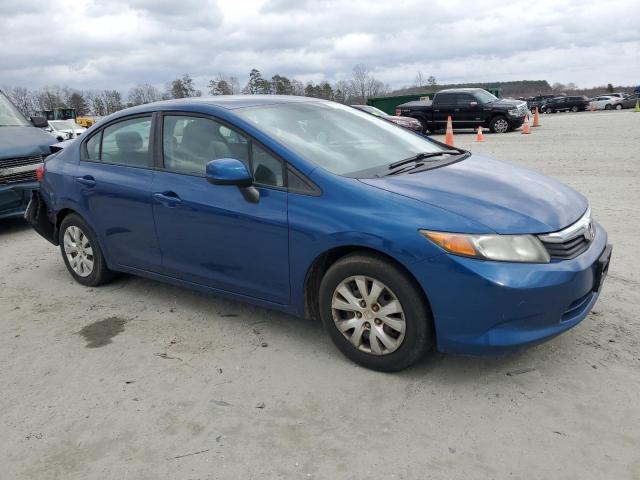 19XFB2F57CE031731 - 2012 HONDA CIVIC LX BLUE photo 4