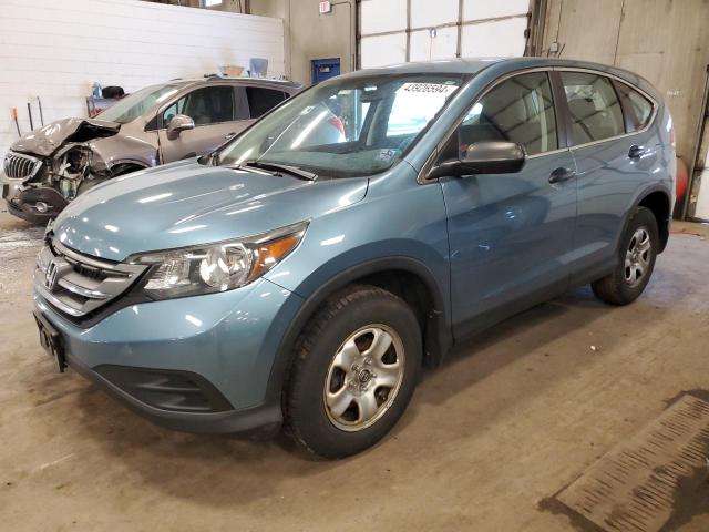 2HKRM4H3XEH633133 - 2014 HONDA CR-V LX BLUE photo 1