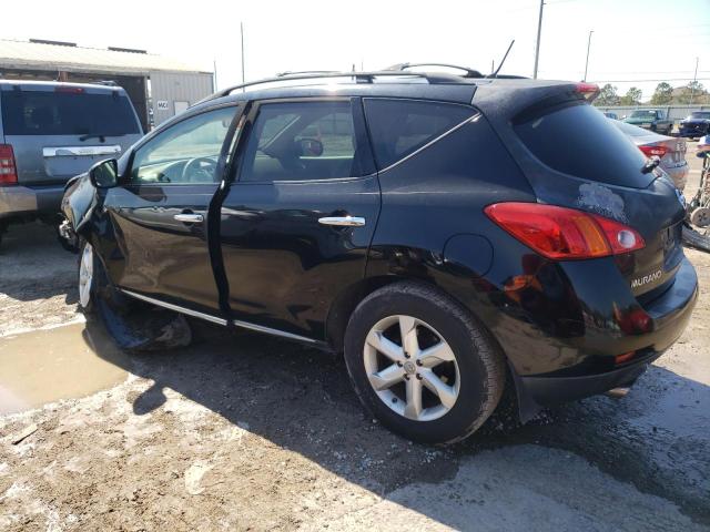 JN8AZ18U69W013471 - 2009 NISSAN MURANO S BLACK photo 2