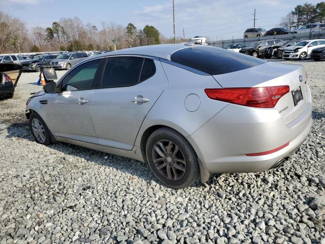 5XXGM4A72DG229628 - 2013 KIA OPTIMA LX SILVER photo 2