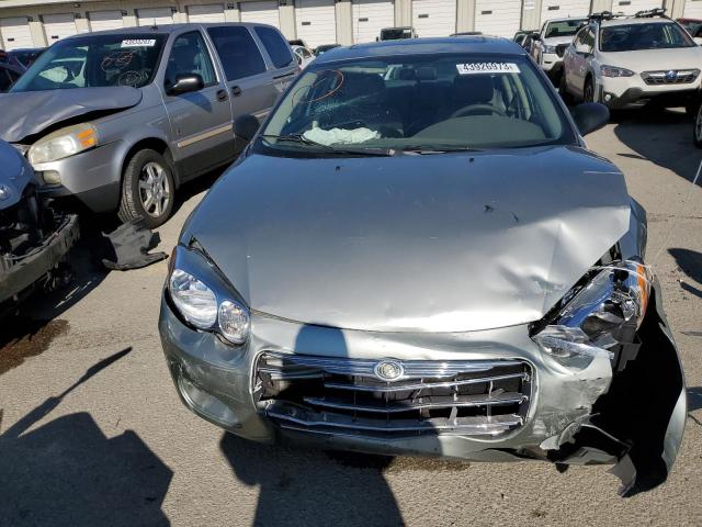 1C3EL46X05N550578 - 2005 CHRYSLER SEBRING GRAY photo 5