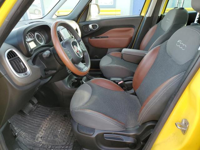 ZFBCFADH2EZ018913 - 2014 FIAT 500L TREKKING YELLOW photo 7