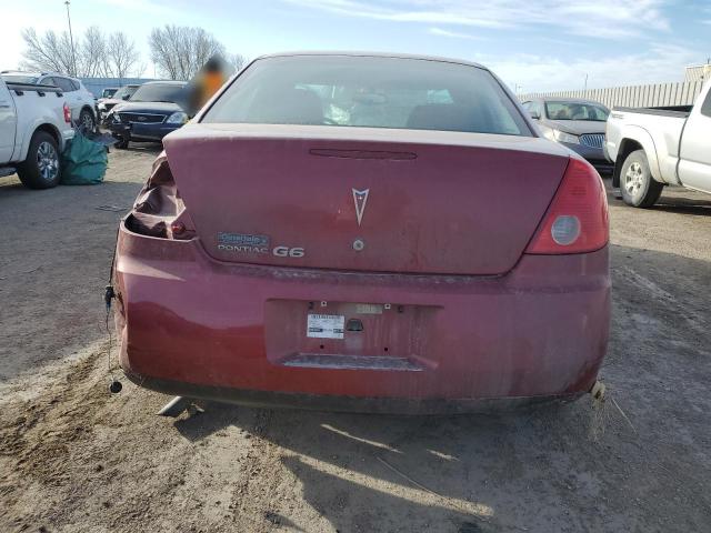 1G2ZG57BX84220746 - 2008 PONTIAC G6 BASE MAROON photo 6