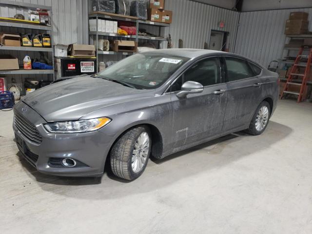 3FA6P0LUXER387450 - 2014 FORD FUSION SE HYBRID GRAY photo 1