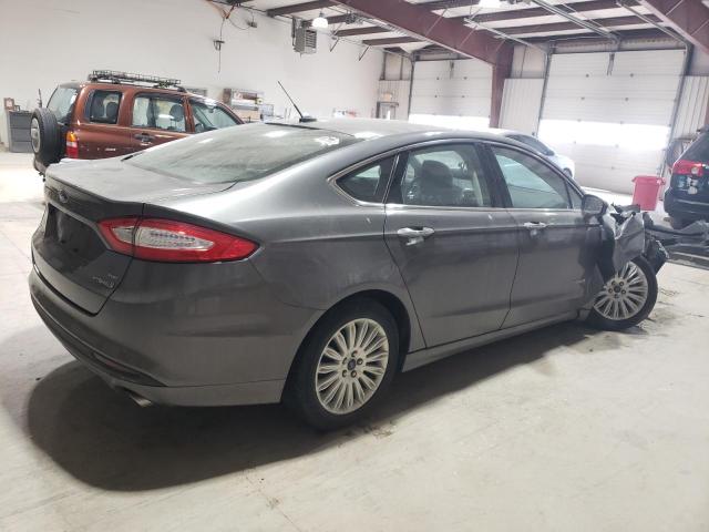 3FA6P0LUXER387450 - 2014 FORD FUSION SE HYBRID GRAY photo 3