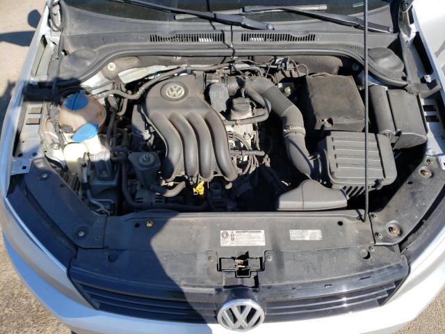 3VW2K7AJ3EM321096 - 2014 VOLKSWAGEN JETTA BASE Արծաթագույն լուսանկար 11