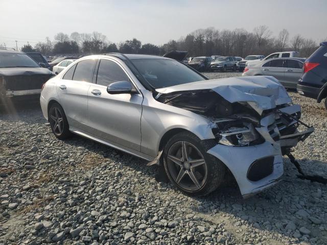 55SWF4KB2FU080330 - 2015 MERCEDES-BENZ C 300 4MATIC SILVER photo 4