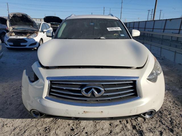 JN8CS1MU0FM380764 - 2015 INFINITI QX70 WHITE photo 5