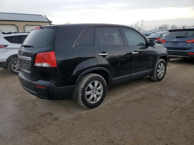 5XYKT3A18DG349156 - 2013 KIA SORENTO LX BLACK photo 3