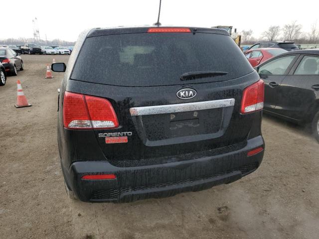 5XYKT3A18DG349156 - 2013 KIA SORENTO LX BLACK photo 6