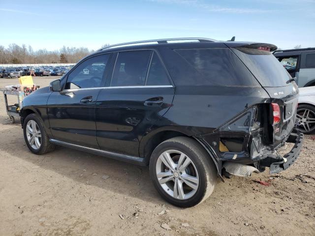 4JGDA5HB6FA617466 - 2015 MERCEDES-BENZ ML 350 4MATIC BLACK photo 2
