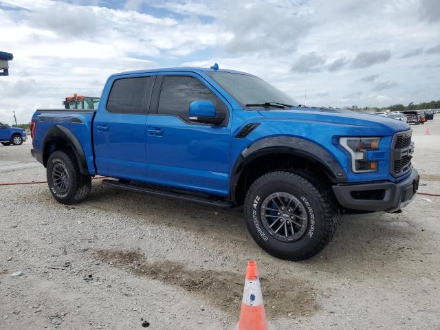 1FTFW1RG0KFB03790 - 2019 FORD F150 RAPTOR BLUE photo 4