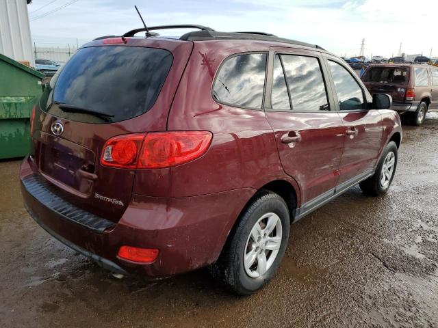 5NMSG13DX9H287983 - 2009 HYUNDAI SANTA FE GLS BURGUNDY photo 3