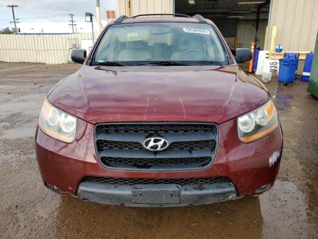 5NMSG13DX9H287983 - 2009 HYUNDAI SANTA FE GLS BURGUNDY photo 5