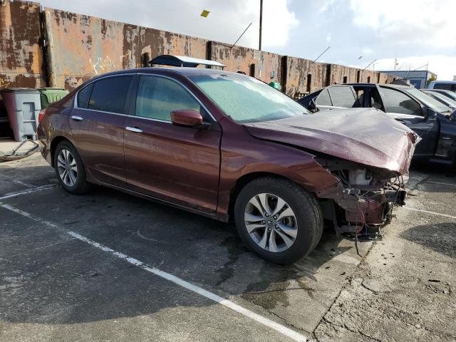 1HGCR2F32FA035918 - 2015 HONDA ACCORD LX BURGUNDY photo 4