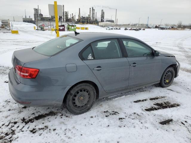 3VW2K7AJ0FM257391 - 2015 VOLKSWAGEN JETTA BASE GRAY photo 3