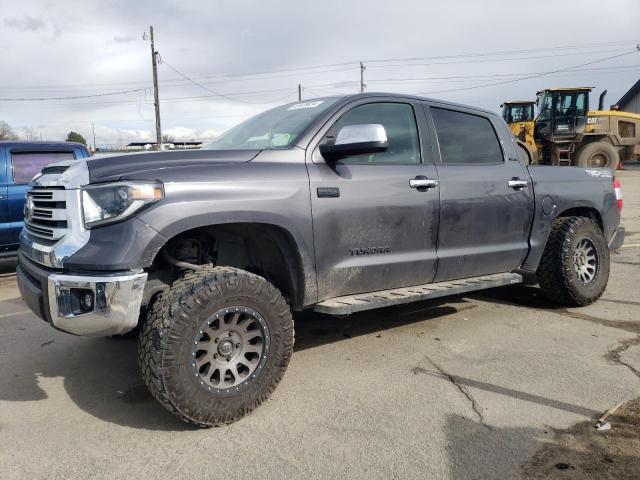 5TFHY5F16KX830470 - 2019 TOYOTA TUNDRA CREWMAX LIMITED GRAY photo 1