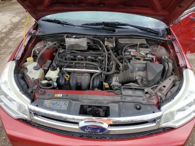 1FAHP35N19W233390 - 2009 FORD FOCUS SE RED photo 11