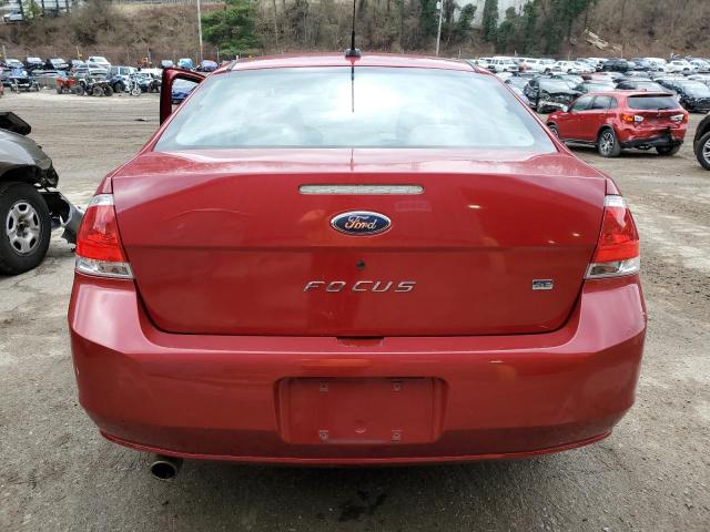 1FAHP35N19W233390 - 2009 FORD FOCUS SE RED photo 6