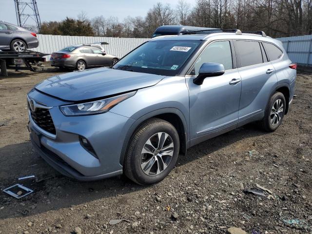 5TDGZRBH3LS033815 - 2020 TOYOTA HIGHLANDER XLE BLUE photo 1