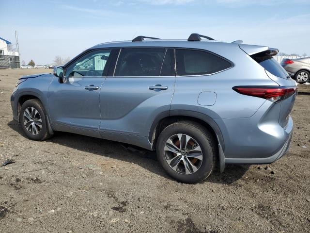 5TDGZRBH3LS033815 - 2020 TOYOTA HIGHLANDER XLE BLUE photo 2