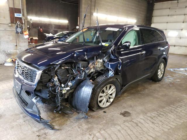 5XYPGDA39LG694874 - 2020 KIA SORENTO L BLUE photo 1