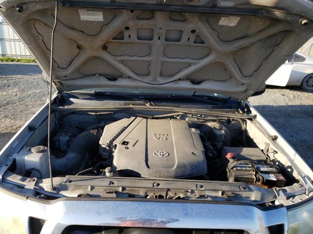 5TEUU42N47Z409280 - 2007 TOYOTA TACOMA ACCESS CAB ვერცხლისფერი ფოტო 11