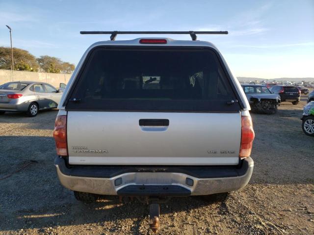 5TEUU42N47Z409280 - 2007 TOYOTA TACOMA ACCESS CAB ვერცხლისფერი ფოტო 6