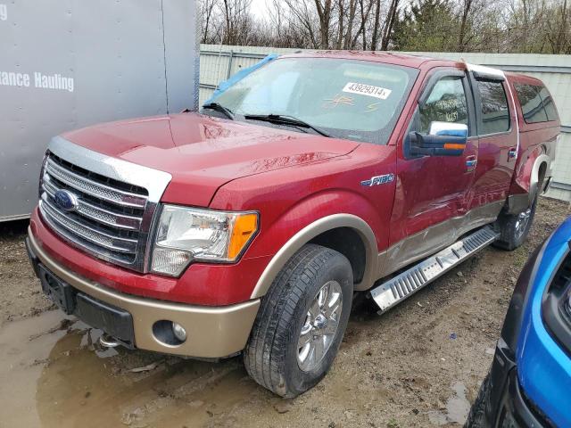 1FTFW1EF4DKE03372 - 2013 FORD F150 SUPERCREW BURGUNDY photo 1