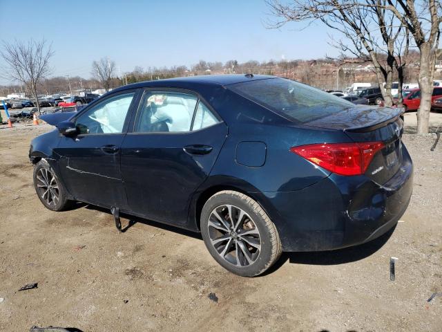 2T1BURHE8HC784320 - 2017 TOYOTA COROLLA L BLUE photo 2