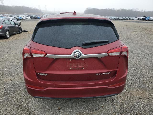 LRBFXBSA4KD003985 - 2019 BUICK ENVISION PREFERRED RED photo 6
