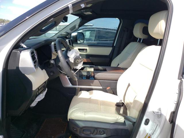 5TFMA5ABXNX004356 - 2022 TOYOTA TUNDRA CREWMAX PLATINUM Weiß Foto 7