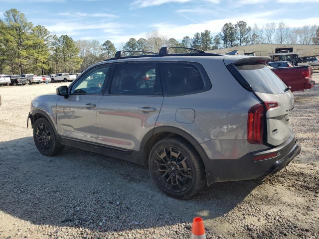 5XYP5DHCXNG213903 - 2022 KIA TELLURIDE SX GRAY photo 2